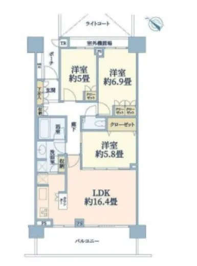 二子玉川ライズレジデンス 2階 79.23㎡