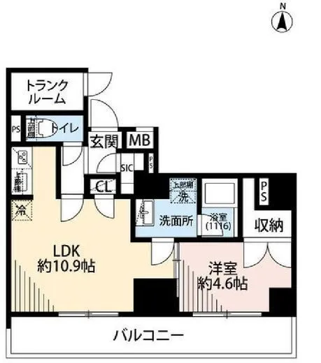 プレール・ドゥーク亀戸Ⅵ 6階 43.65㎡