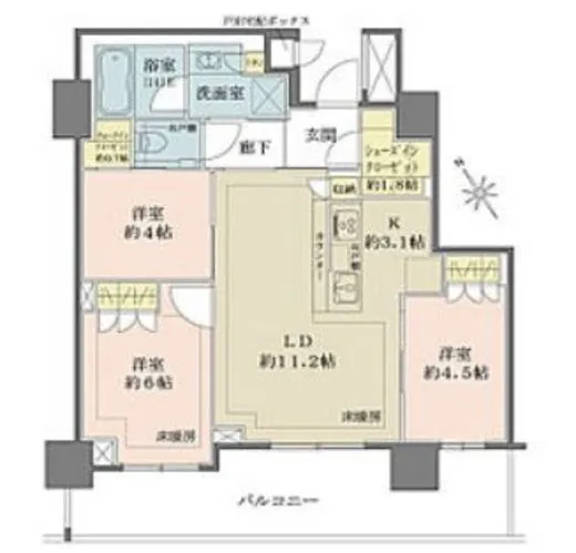 ザ・パークハウス戸越公園タワー 5階 67.25㎡