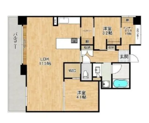 品川戸越パークホームズ 8階 61.42㎡