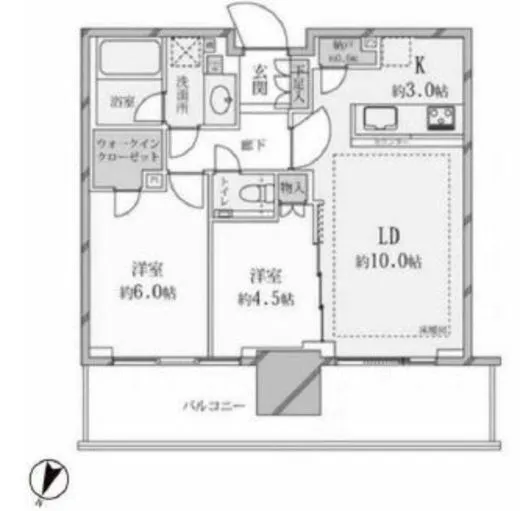 シティタワーズ東京ベイセントラル 18階 54.24㎡