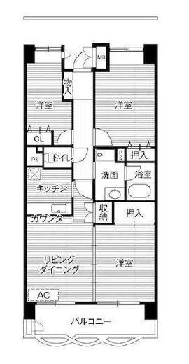 ビレッジハウス潮見タワー 1-1207