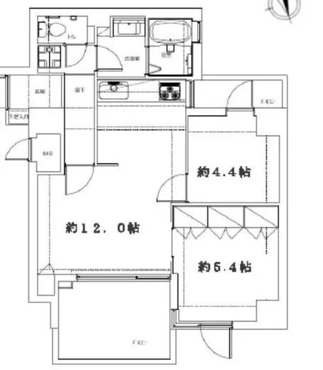 ミリアレジデンス上野松が谷 4階 53.79㎡