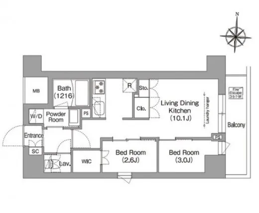 コンフォリア・リヴ南品川 801