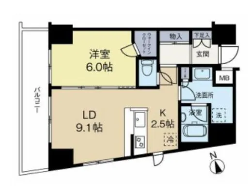 ユニロイヤル西早稲田 3階 44.02㎡