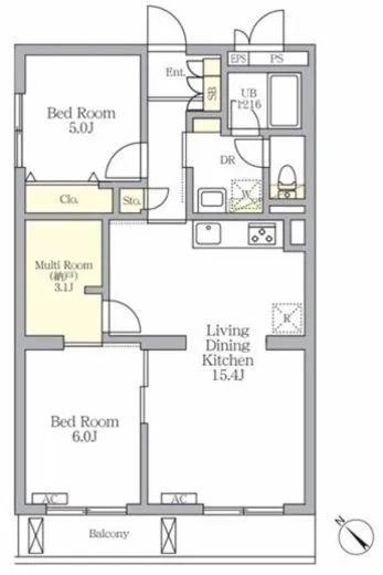 メゾンカルム中落合Ｎｏｒｔｈ 205