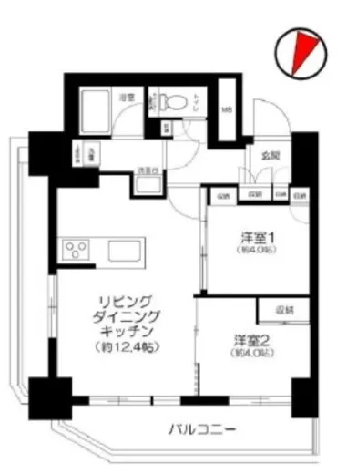 グローリオタワー巣鴨 18階 48.08㎡