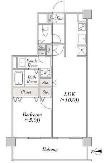 ミリアレジデンス大岡山 4階 45.2㎡