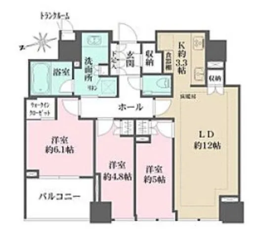 クラッシィタワー新宿御苑 10階 74.92㎡