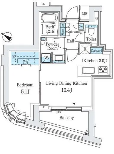 パークコート恵比寿 7階 40.06㎡