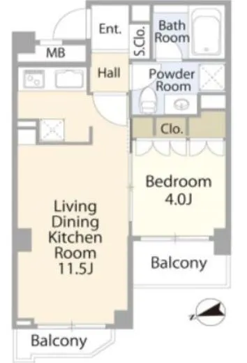 リ・プレゼ恵比寿 6階 37.17㎡