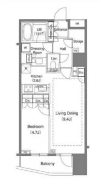 クオリア千代田御茶ノ水 3階 44.69㎡
