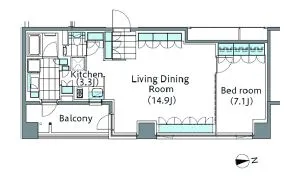 コンフォリア新宿イーストサイドタワー A306