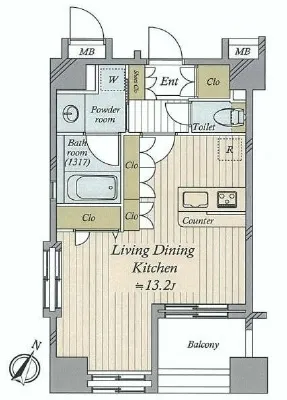 デュオ・スカーラ西麻布タワーセントラル 5階