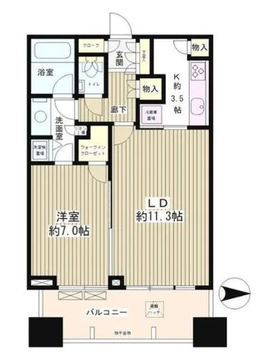 芝パークタワー 5階 52.02㎡