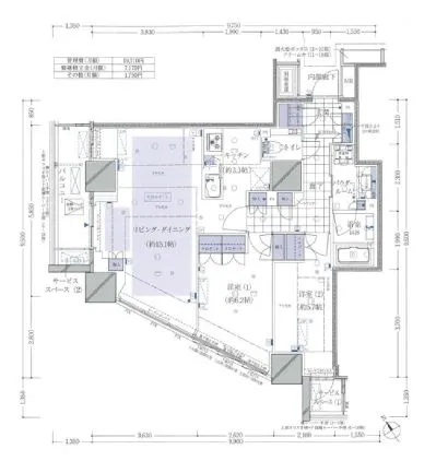 品川タワーレジデンス 11階 71.67㎡