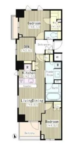パークリュクス初台 2階 61.64㎡