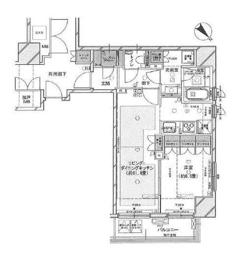レフィール築地レジデンス 4階 47.07㎡