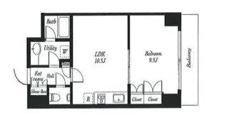 シティプラザ恵比寿 10階 45.23㎡