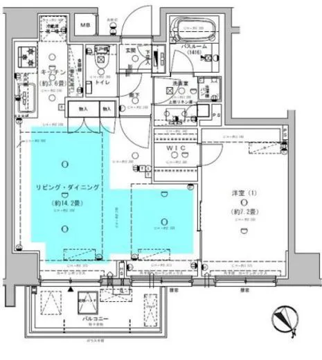オープンレジデンシア南青山 6階 54.23㎡