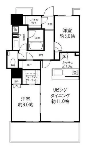 浅草タワー 20階 65.04㎡