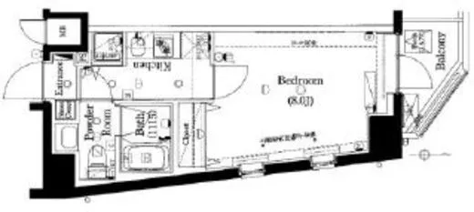 プレセダンヒルズ白金高輪 3階 25.92㎡