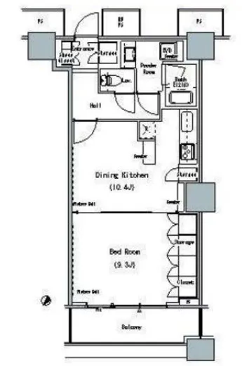 THE TOKYO TOWERS MIDTOWER 28階 52.45㎡