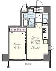 コンパル汐留　（Ｋｏｎｐａｒｕ　Ｓｈｉｏｄｏｍｅ） 1201