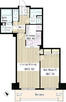 トルナーレ日本橋浜町 28階 56.71㎡