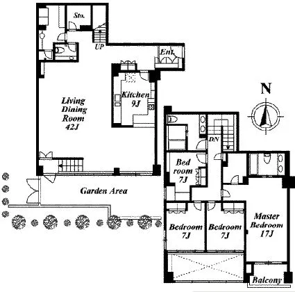 広尾ヒルトップガーデンズ 1階