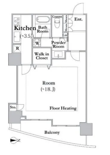 河田町ガーデンクラブフロア 3606