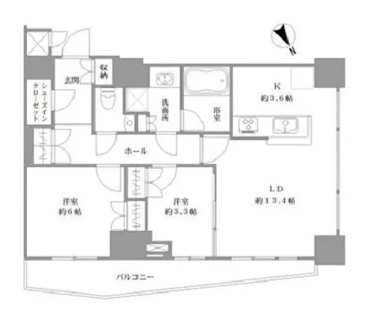 アトラスタワー六本木 6階 65.27㎡
