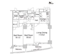 ミレニアムガーデンコート 11階 83.11㎡