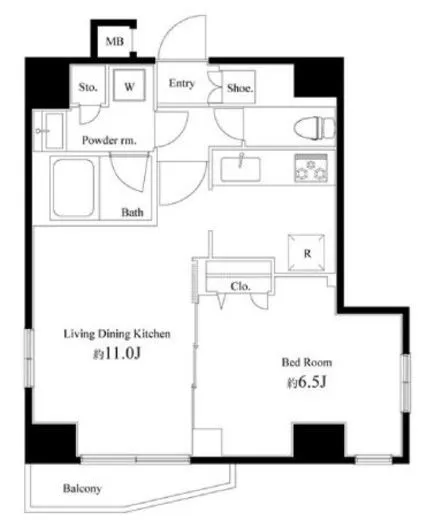 プレミアムキューブ文京江戸川橋♯ｍｏ 4階 40.02㎡