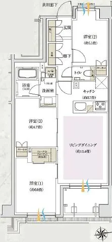 グローリオ長原夫婦坂 5階