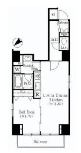 オープンレジデンシア日本橋人形町 6階 45.87㎡