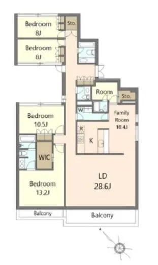 グラスグリーン松濤 2階 214.5㎡